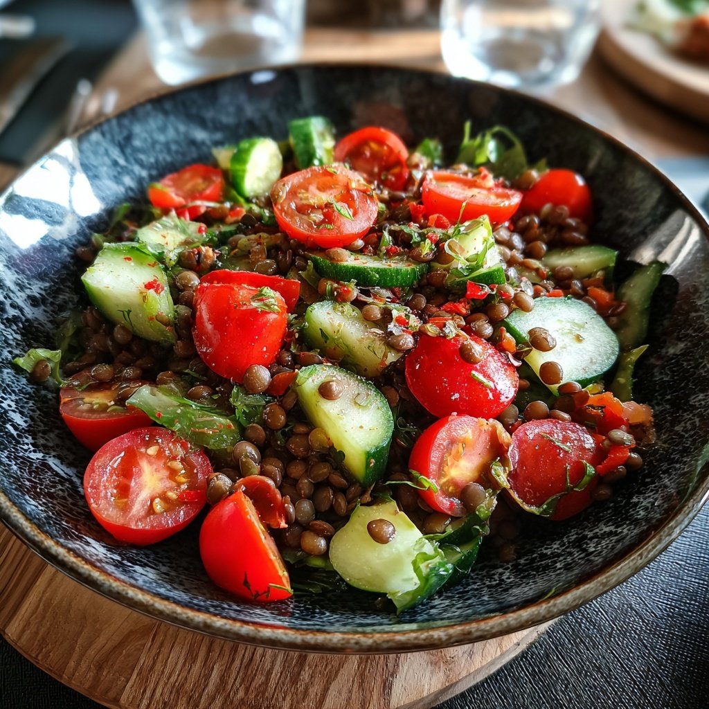 Salat Zum Grillen Mit Linsensalat