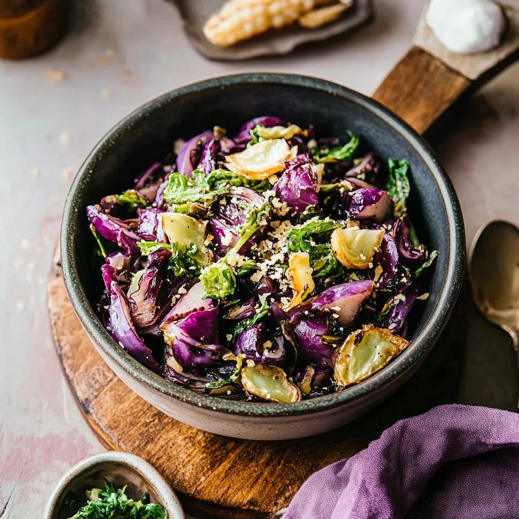 Balsamico- und Ahorn-gerösteter Rotkohl