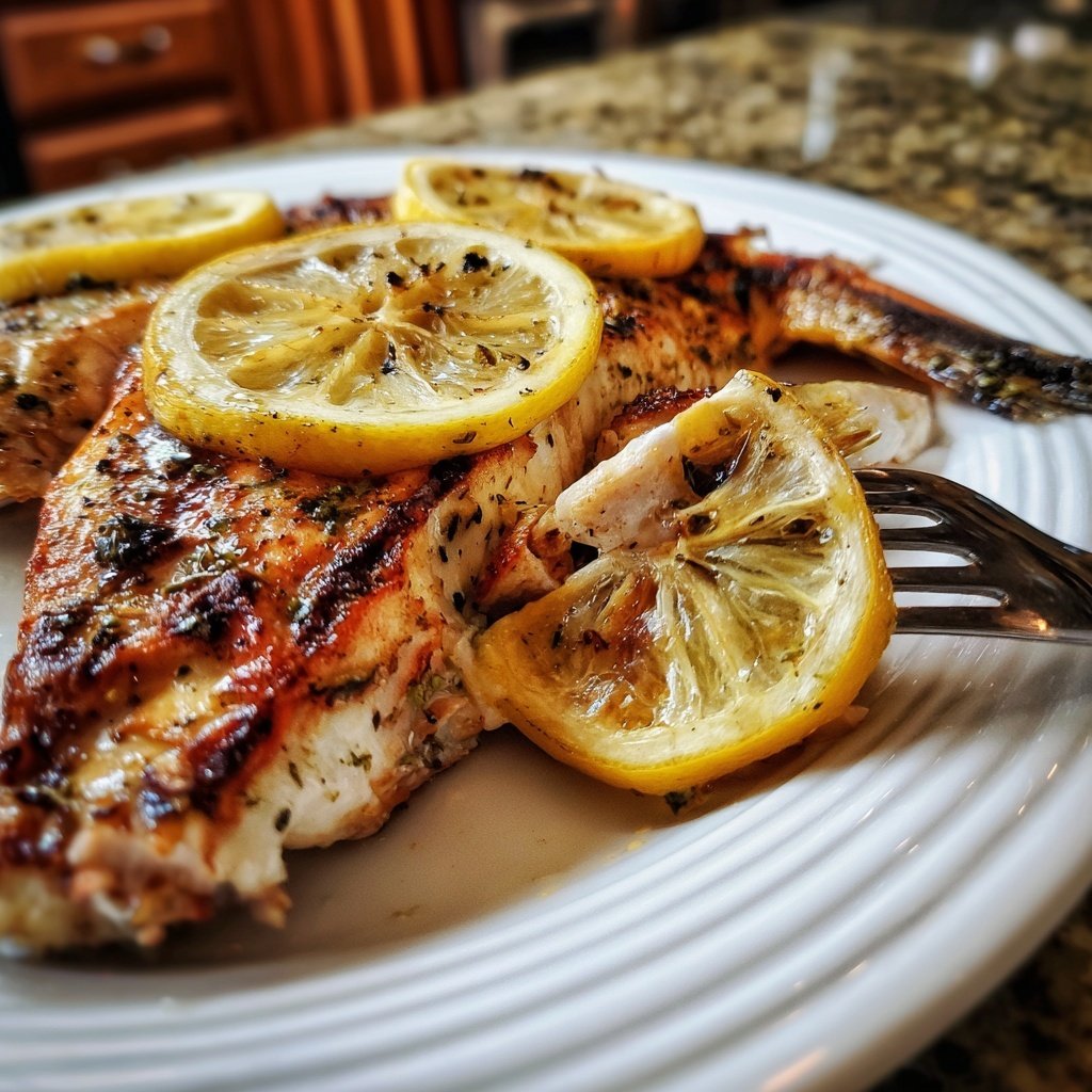 Gesund & Leicht Zitronen-Gegrillter Fisch
