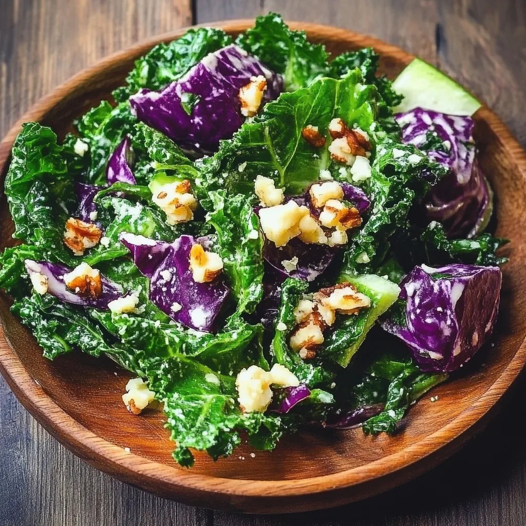 Leckerer vegetarischer Grünkohl-Salat