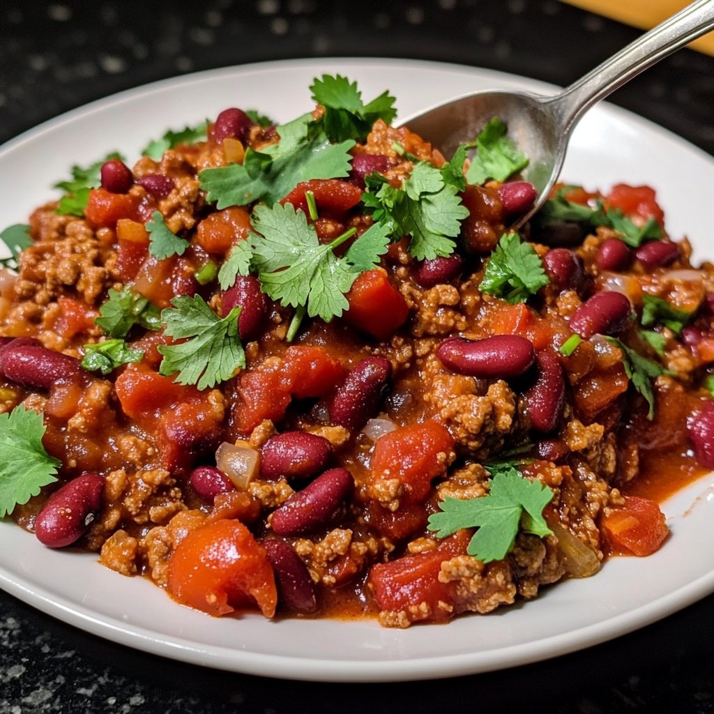Chili sin Carne mit Koriander