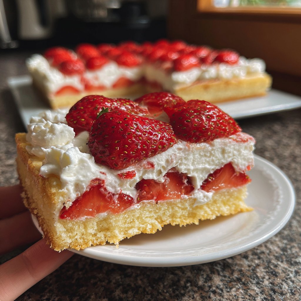 Erdbeerkuchen Mit Sahne
