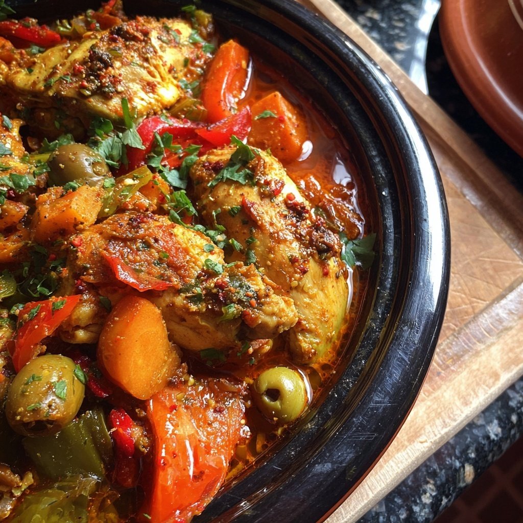 Internationale Küche Marokkanisches Hähnchen-Tagine