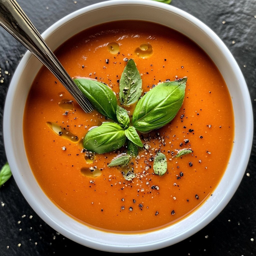 Tomatensuppe mit Sahne