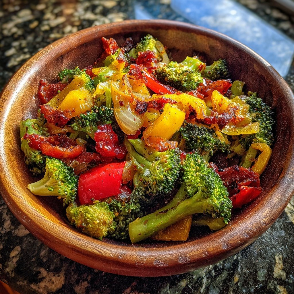 Brokkoli Pfanne Mit Paprika