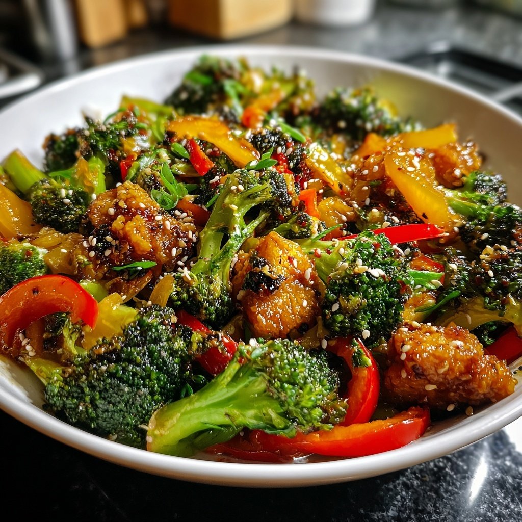 Brokkoli Pfanne Asiatisch