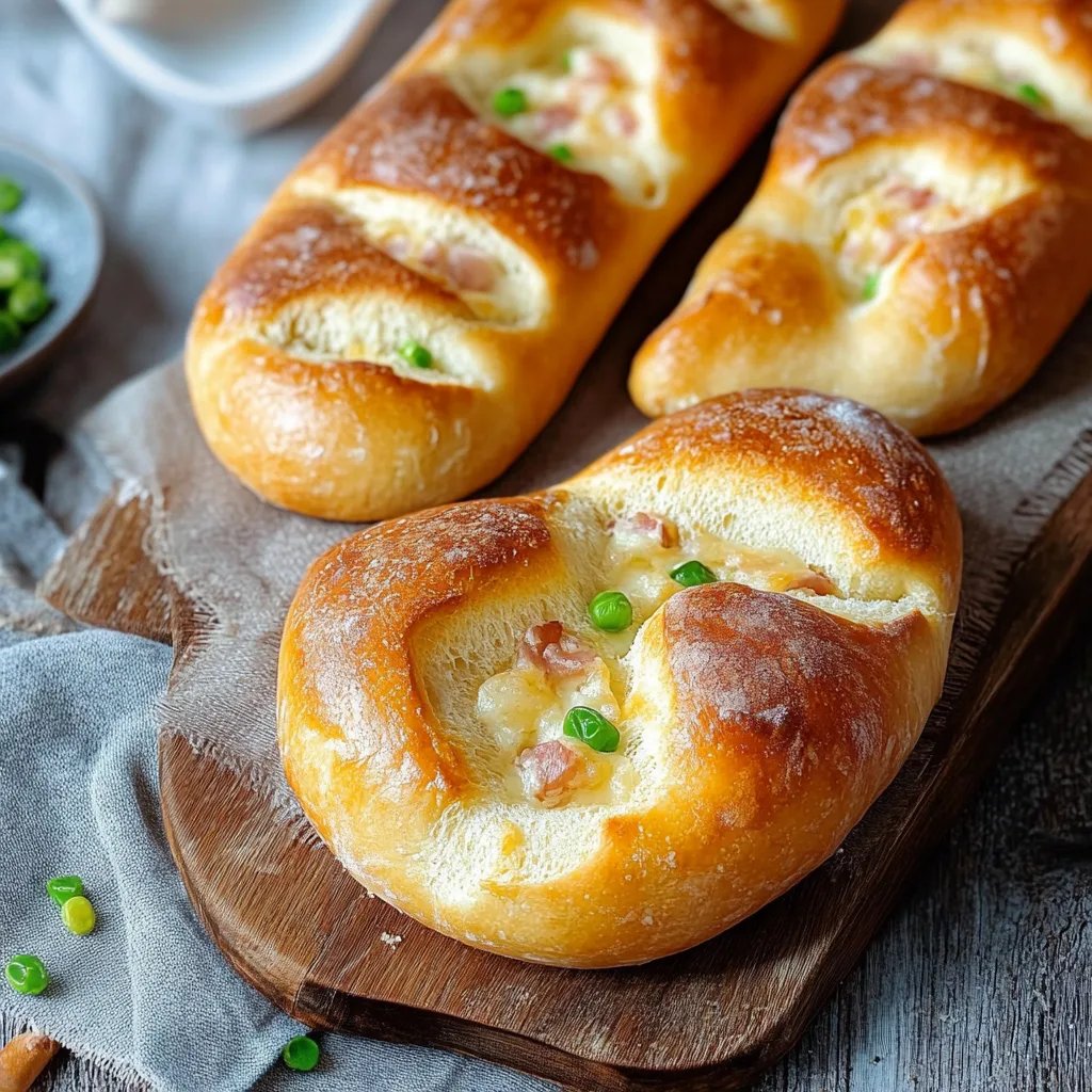 Gefüllte Brezeln mit Sauerrahm