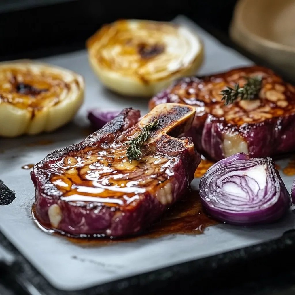 Gebackene Rotkohlsteaks mit Ziegenkäse