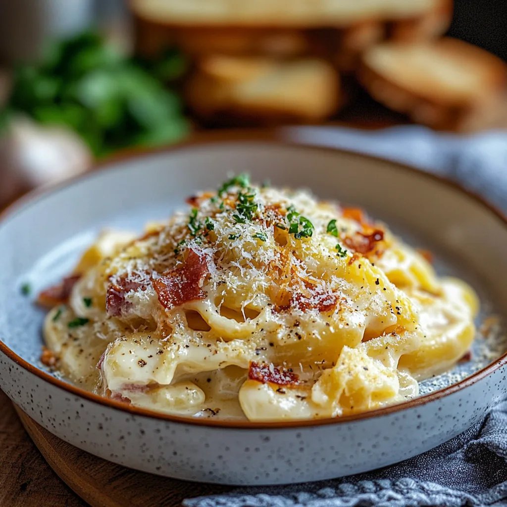 Kartoffel-Carbonara-Auflauf