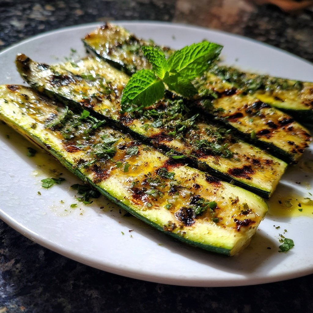 Gegrillte Zucchini Mit Kräutern